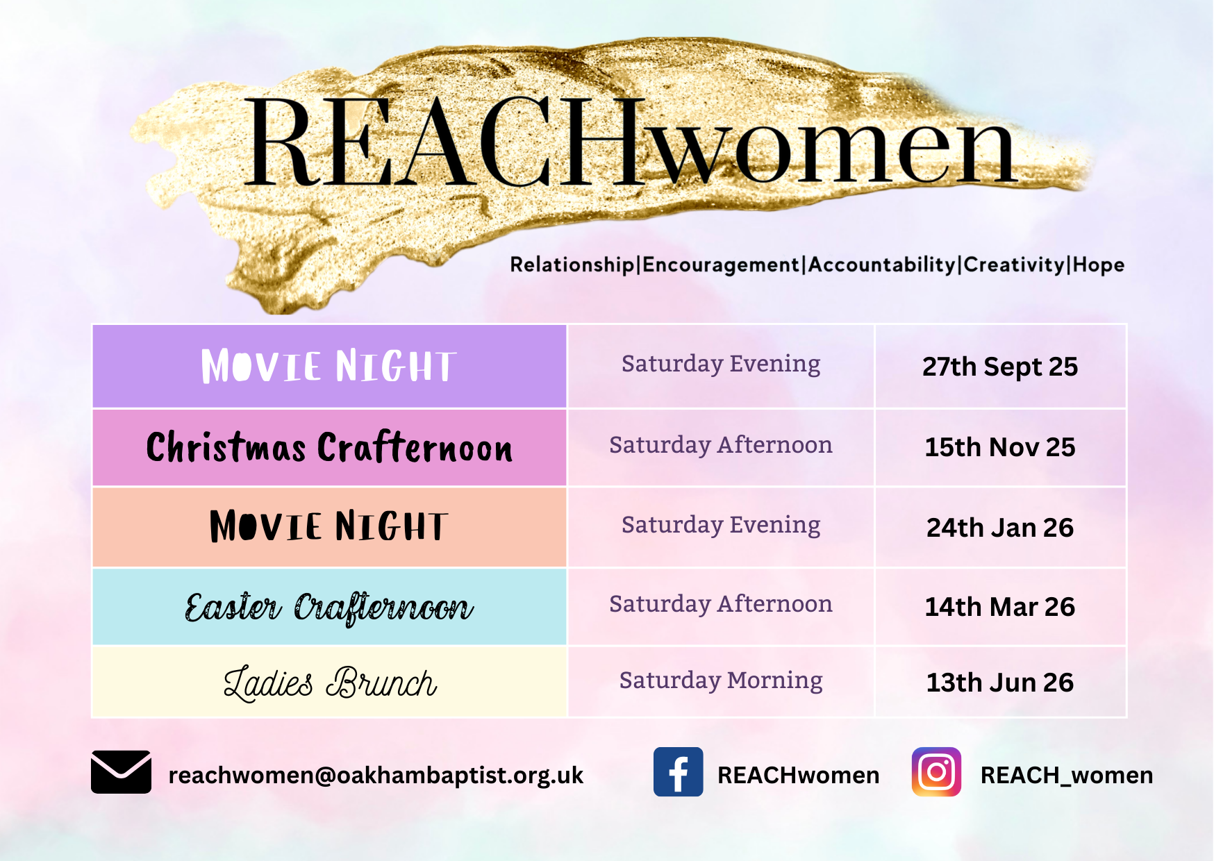 Dates for the diary 2025(1)